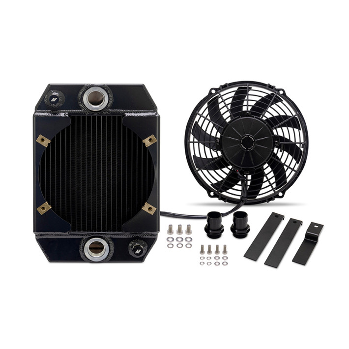 Mishimoto Universal Drag Race Performance Aluminum Radiator - Black - MMRAD-UNI-DRGBK Photo - Primary