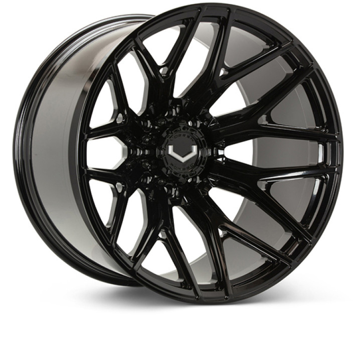 Vossen VFX-03 24x12 - 8x180 - ET44 - Ultra Deep - 124.3 - Gloss Black Wheel - VFX-03-4Z43 Photo - Primary