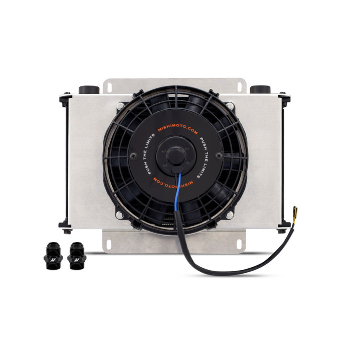 Mishimoto Universal Oil Cooler Kit 25-Row Cooler and 1x 8in Fan - MMOC-25-K Photo - Primary
