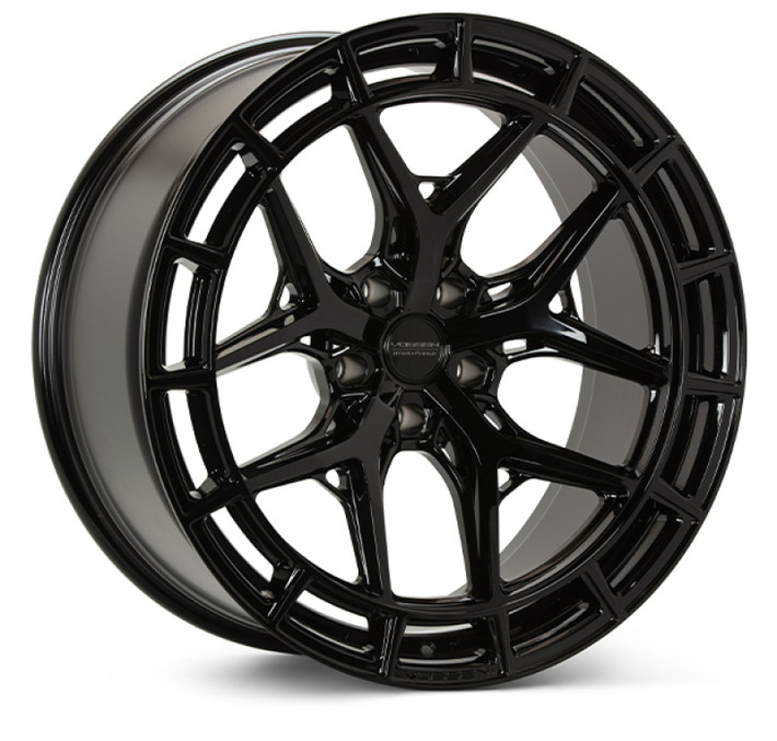 Vossen HFX-1 21x12 - 5x120 - ET52 - Deep - 72.56 - Gloss Black Wheel - HFX1-1B36 Photo - Primary