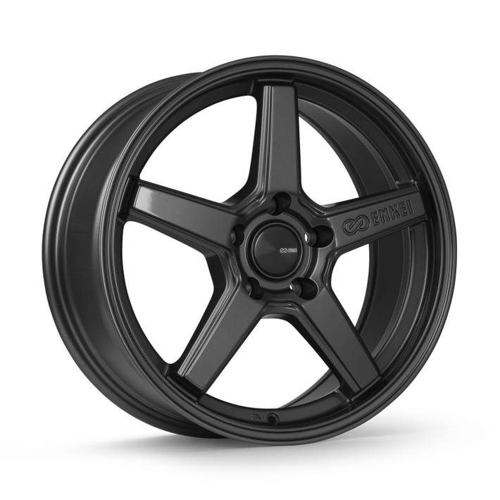 Enkei Quasar 17x7.5in / 5x100 BP / 45mm Offset / 72.6mm Bore - Gloss Gunmetal Wheel - 550-775-8045GM Photo - Primary