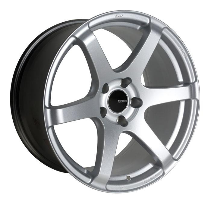 Enkei T6S 18x8 45mm Offset 5x114.3 Bolt Pattern 72.6 Bore Matte Silver Wheel - 485-880-6545SP Photo - Primary
