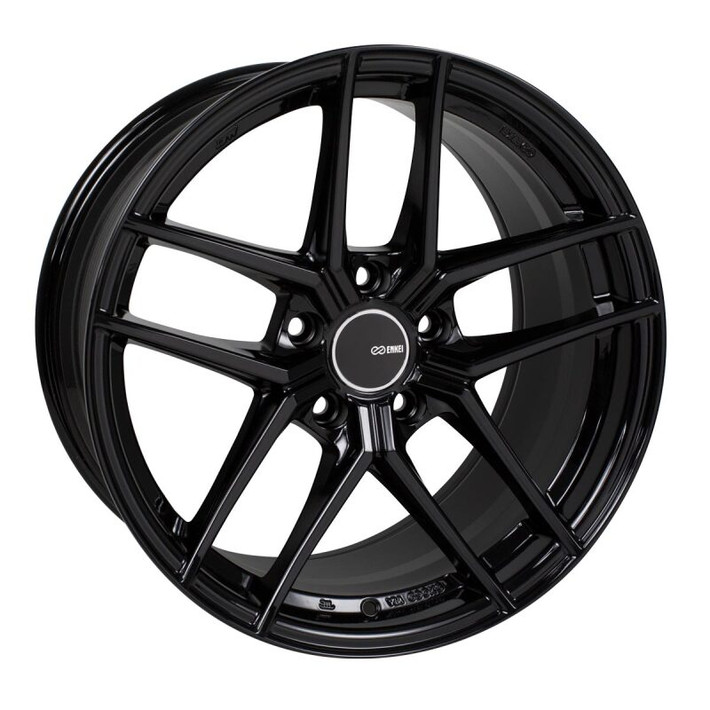 Enkei TY5 19x8.5 5x112 42mm Offset 72.6mm Bore Black Wheel - 498-985-4442BK Photo - Primary