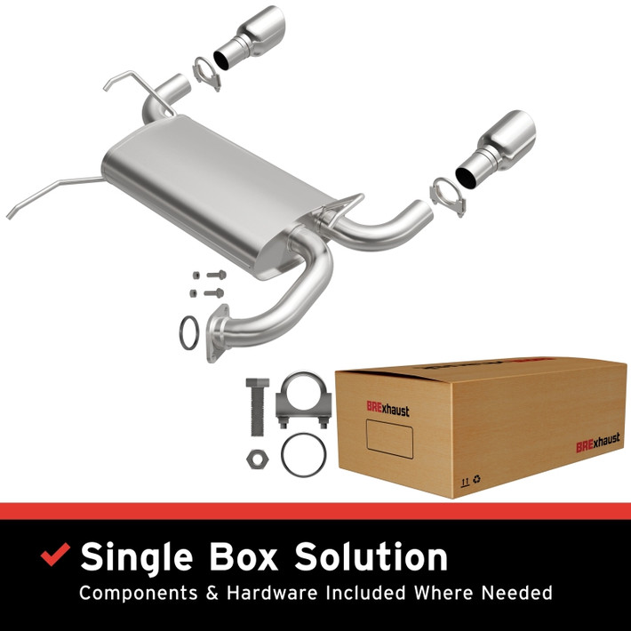 BRE Exhaust 03-08 FX35 FX45 3.5L 4.5L Muffler Kit - 108-0046 Photo - Primary