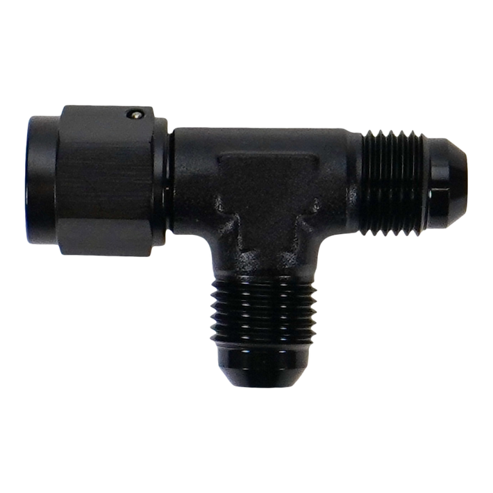 DeatschWerks 6AN Male Flare to Female Flare Swivel Tee on Straight - 6-02-0780-B Photo - Primary