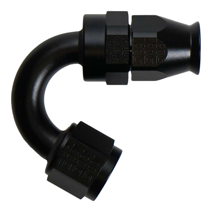 DeatschWerks 8AN Female Flare Swivel (Incl Ferule/Olive) 150-degree Hose End PTFE - 6-02-0880-B Photo - Primary