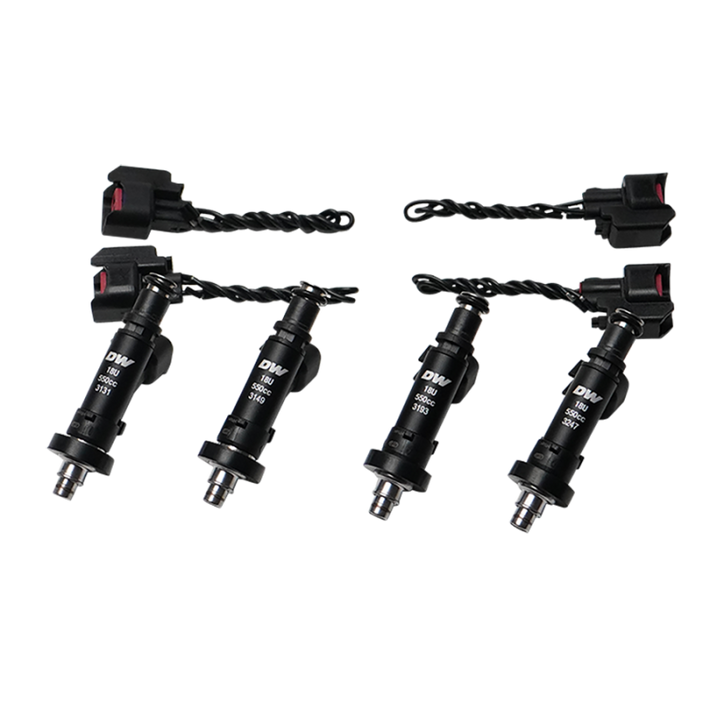 DeatschWerks 91-01 Acura Integra / 92-00 Honda Civic OBD I and II B/D/H Series 550cc Injectors - 18U-04-0550-4 Photo - Primary
