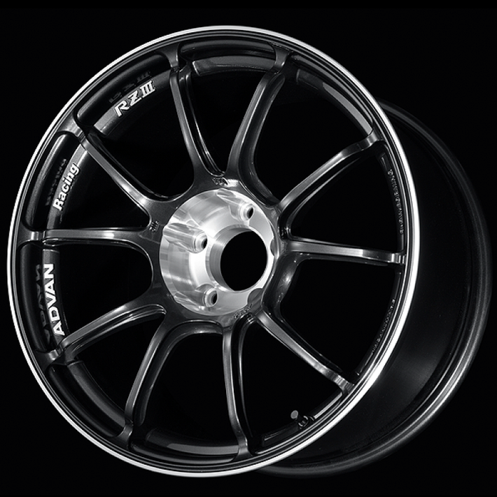 Advan RZIII 18x8.5 / +47 Offset / 5x100 BC / 63mm Bore / Black Gun Metallic & Diamond Cut - YAJ38H47DBGC Photo - Primary