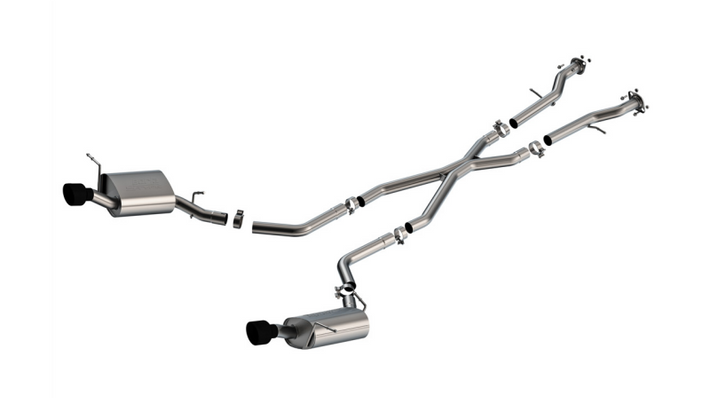 Borla 11-25 Dodge Durango 3.6L V6/5.7L V8 2+4WD S-Type Catback Exhaust - 4.5in Ceramic Black Tips - 140449CB User 1