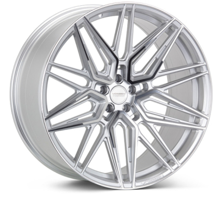 Vossen HF-7 22x9.5 - 5x112 - ET15 - Deep Face - 66.5 - Silver Polished Wheel - HF7-2M58 Photo - Primary