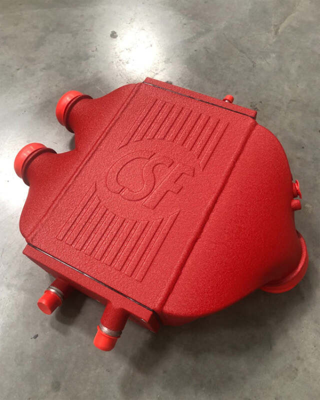 CSF 2014+ BMW M3/M4 (F8X) Top Mount Charge-Air-Cooler - Crinkle Red - 8082CR User 1