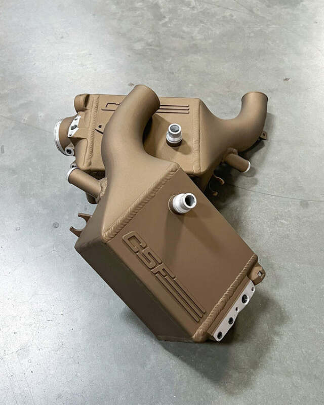 CSF 16-21 BMW M5 (F90) / 17-21 BMW M8 (F91/F92/F93) Twin Charge-Air-Cooler Set - Techna Bronze - 8178TB User 1