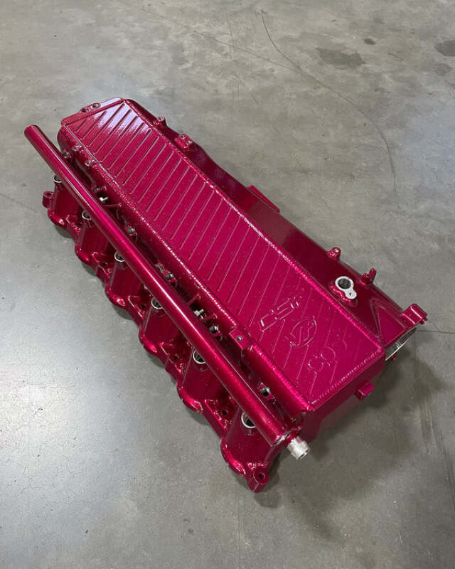 CSF Toyota A90/A91 Supra/ BMW G-Series B58 Charge-Air Cooler Manifold - Rasberry Sparkle - 8200RS Photo - Primary