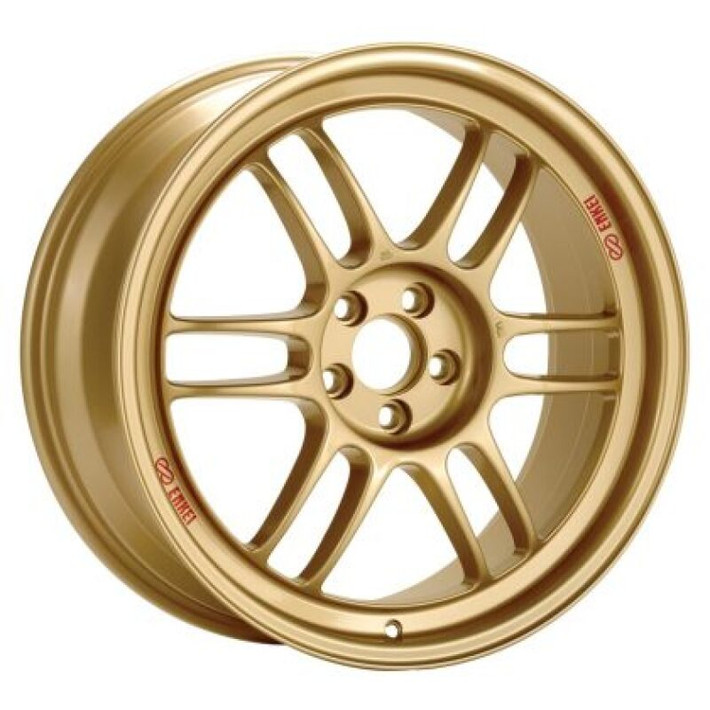 Enkei RPF1 18X9.5 5x100 38mm Offset 73mm Bore Gold Wheel (MOQ 40) - 3798958038GG Photo - Primary