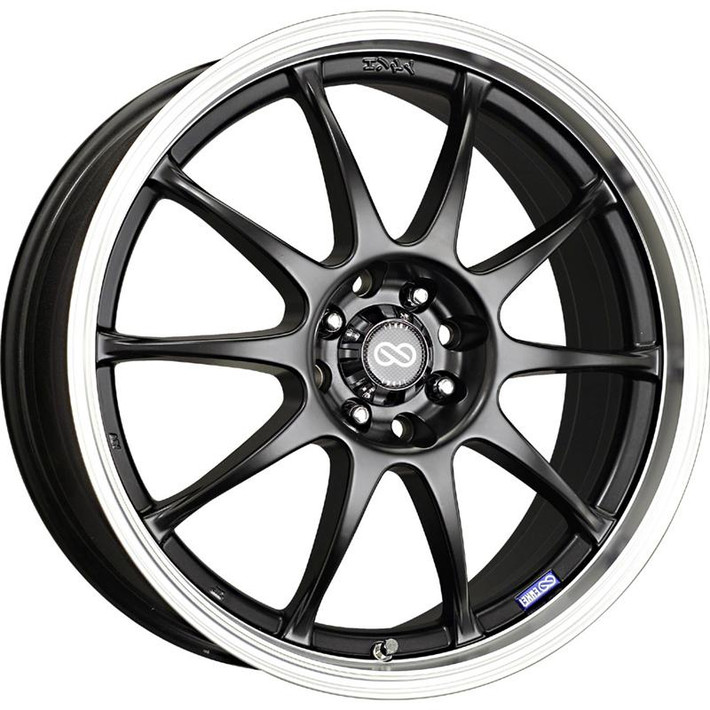 Enkei J10 18X7.5 5x108/115 38mm Offset 72.6mm Bore Black Wheel (MOQ 40) - 409-875-03BK Photo - Primary