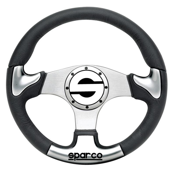 Sparco Steering Wheel P 222 Silver - 015THPUGR345 Photo - Primary