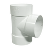 4" S&D PVC Tee (Hub x Hub x Hub)