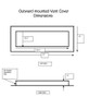 Crawl Space Large & Small Outward Vent Covers Dimensions