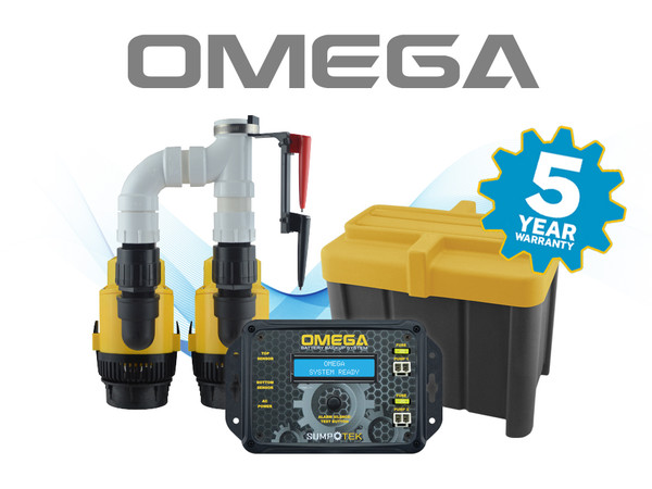 SumpTek Omega Dual Pump Battery Backup System