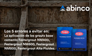 Los 5 errores a evitar en… La aplicación de los grouts base cemento
