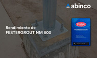 Rendimiento de FESTERGROUT NM 800