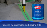 Proceso de aplicación de Epoxine 900