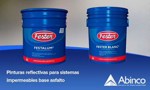 Pinturas reflectivas para sistemas impermeables base asfalto - Abinco