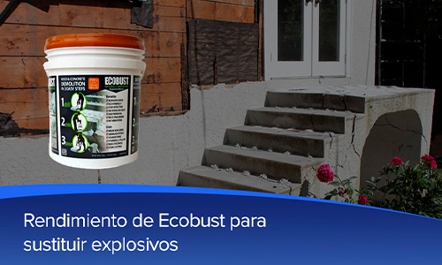 Rendimiento de Ecobust para sustituir explosivos - Abinco