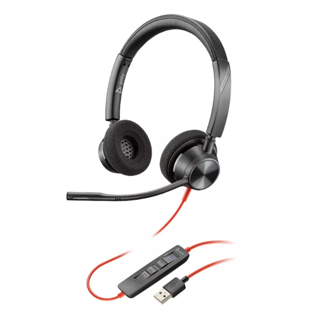 Poly Blackwire C3320 USB-A UC Stereo headset