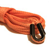 Orange 7/16" Synthetic Winch Rope with HD Tubular Thimble