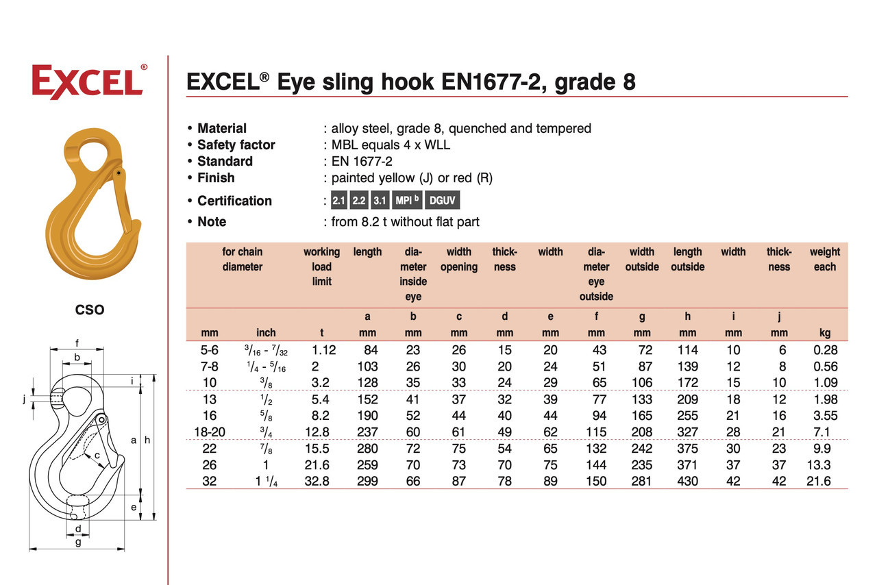 Excel Sling Hook