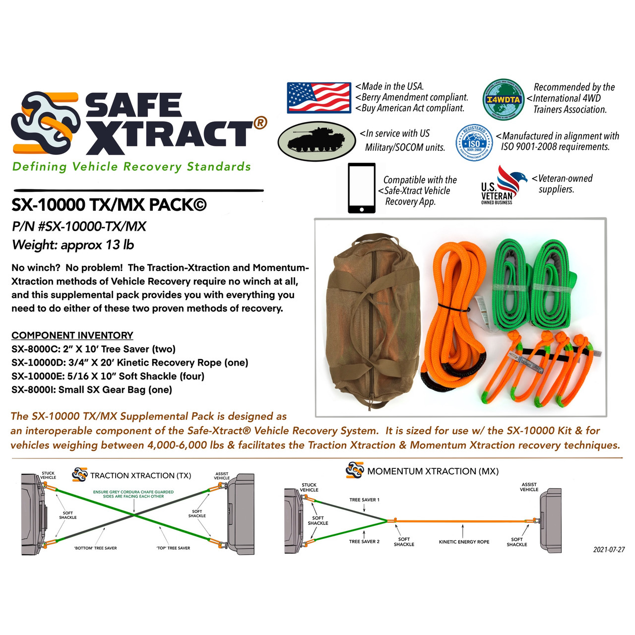 10K TX/MX Pack© (for 2,500 - 4,500 lb GVWR vehicles)