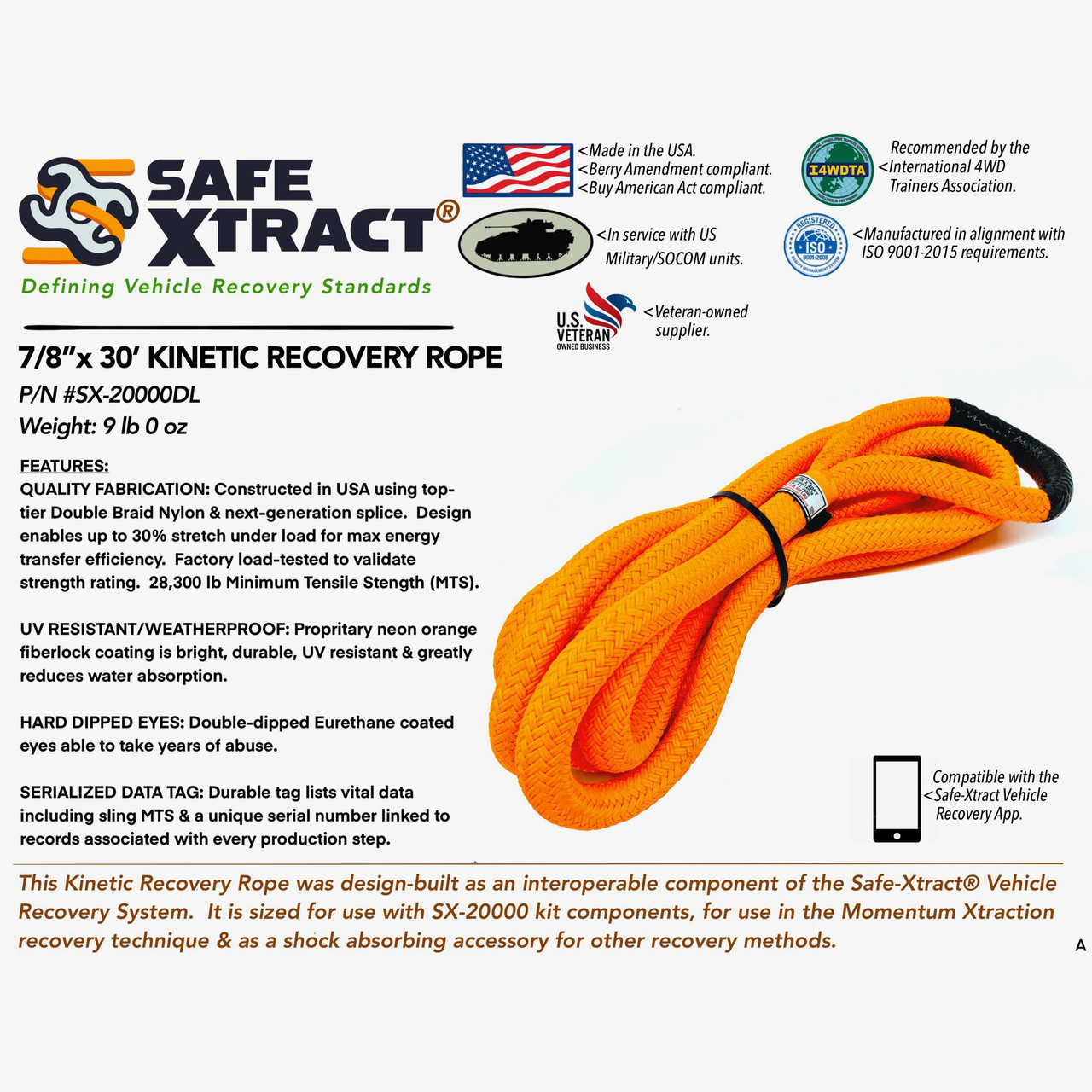 Safe-Xtract Kinetic Rope