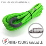 1" Ultimate Kinetic Recovery Rope (33,500 lb MTS, 11,000 lb WLL) (compare at $210)