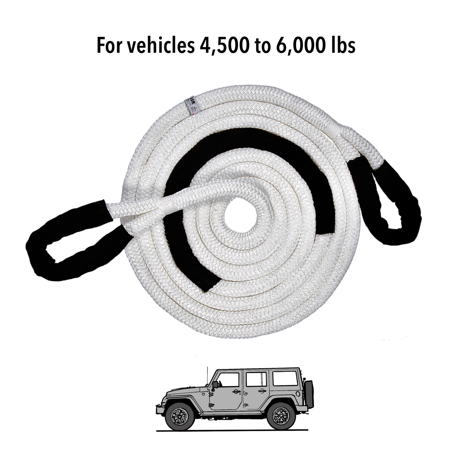 Heavy Duty Synthetic Recovery Rope & Straps ASR Offroad