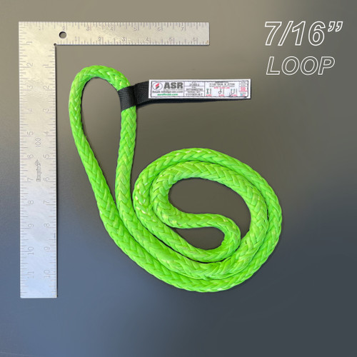 7/16" dia X 27" pull-to-pull Safety Green Infinite Loop (34,600 lb MTS)