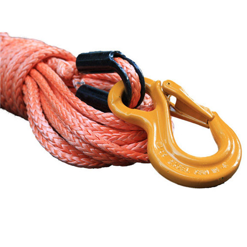 Orange 7/16" Synthetic Winch Rope with HD Excel Sling Hook