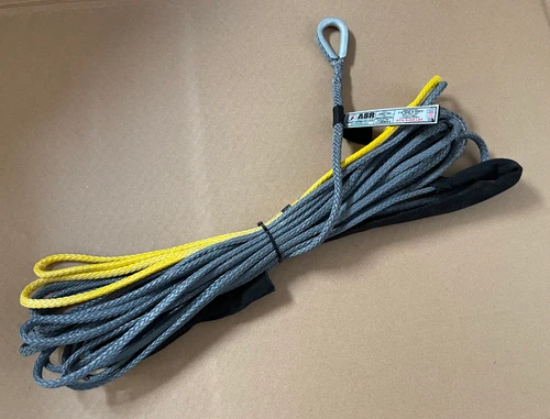 Grey 1/4" x 55' ASR Synthetic Winch Line (8,000 lb MBS)