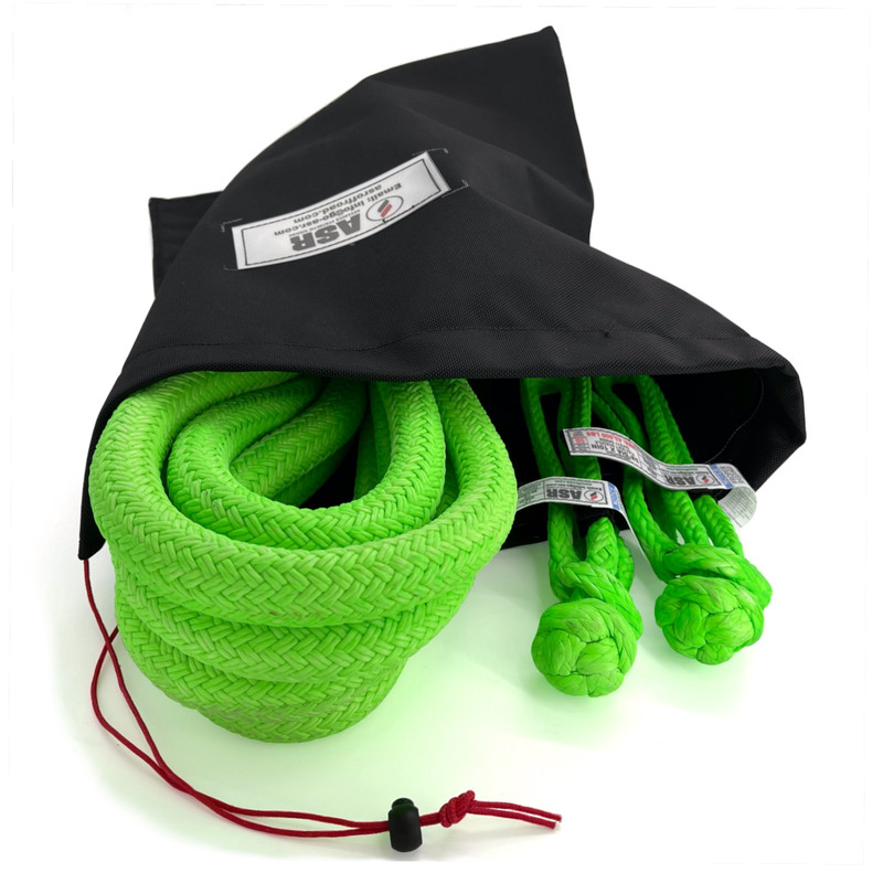 7/8 Kinetic Element Kit (Kinetic Rope, Soft Shackles, Premium Bag, Gloves,  Guide) - ASR Offroad