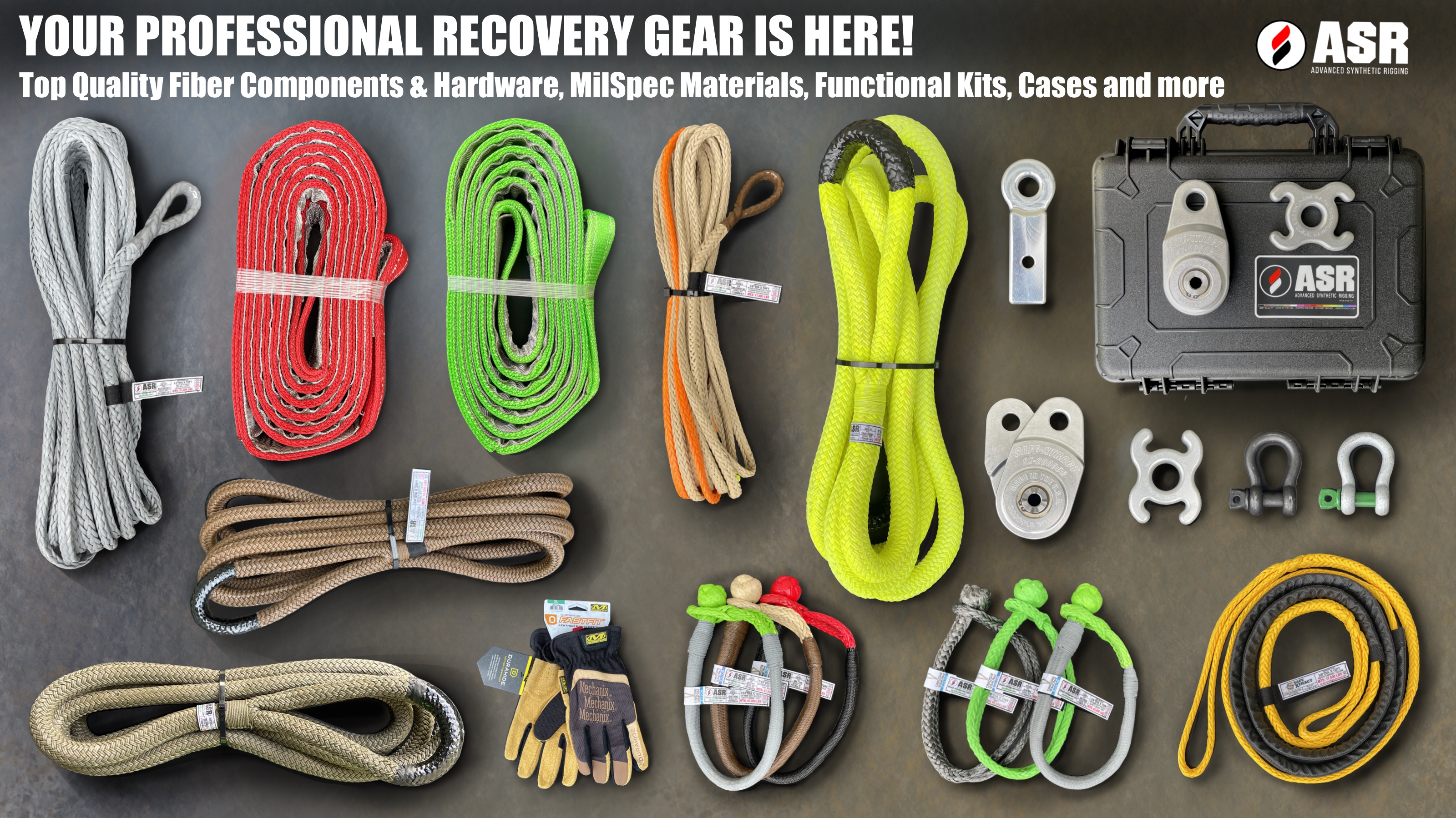 Synthetic Winch Ropes, Kinetic Recovery Straps & 4x4 Accessories