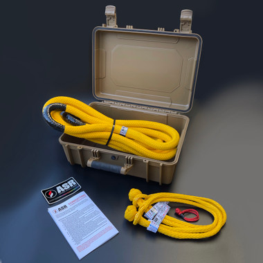 3/16 dia. Extreme Soft Shackle, Yellow (MTS 13,500 Lbs) - ASR Offroad