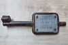 VT 4784   1924 STEEL SINGLE LINE KEY "PLINING BRANCH BOX- SEVERN BEACH"