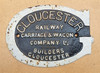 RA 6563  CAST IRON GLOUCESTER CARRIGE AND WAGON WORKS PLATE