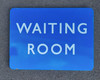RA 6679  BR(SC) FULLY FLANGED ENAMEL "WAITING ROOM" SIGN