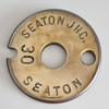 RA 6763 BRASS SINGLE LINE TABLET "SEATON JUNCTION-SEATON"