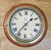 RA 7034  BR(S) 8" DIAL OAK FUSEE CLOCK EX  BRIGHTON STATION DIST WORKS SECTION