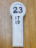 RA 7057E L& Y R  CAST IRON SIGNAL LEVER PLATE NO 23