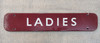 RA 7065A   BR(M) ENAMEL DOORPLATE "LADIES"