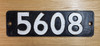 RA 3797A   SMOKE BOX NUMBERPLATE EX G.W.R. 0-6-2 T 5608