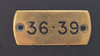 VT 0808. G.W.R. BRASS INSTRUMENT LABEL No 36.39